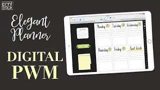 Digital Plan With Me - Print Stick&rsquo;s Elegant Planner