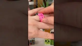 DIY origami pig rings! 🐷