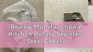 Review Multifunctional Kitchen Rotary Stainless Steel Cheese Grater