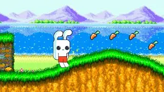 Yeah Bunny Game Like Tiny Toon Adventures (NES) Gameplay