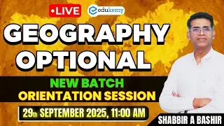 🧭 UPSC 2026 Prep | Geography Optional Orientation 🌟 Expert Tips by Shabbir Sir