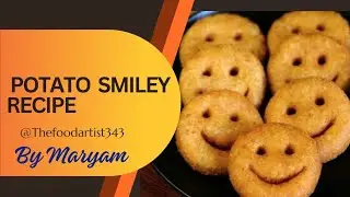 Potatoes  Smiley Recipe|Emojis  Snacks|#@Thefoodartist343
