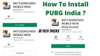 Install Battlegrounds Mobile India | JB Tech Tricks