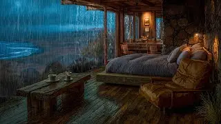 Cozy Cabin Rain Ambience | Gentle Rain Sounds for Sleep, Calm & Stress Relief
