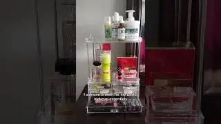 Best Amazon Organizer for Small Spaces | Tiered Makeup Storage with Drawers #smallspaceliving