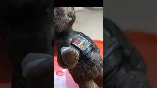 My little Ewok is finished, and now you can watch the creation #sculpting #sculpey #clay