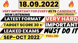 IELTS LISTENING PRACTICE TEST 2022 WITH ANSWERS | 18.09.2022 revision note ielts listening