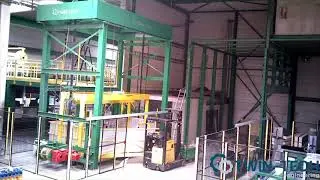 Installation production line for PIR insulation panels