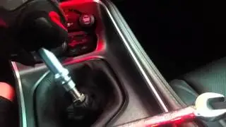 How to remove a manual 2015 challenger shift knob