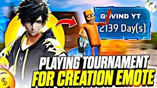 PLAYING TOURNAMENT FOR CREATION EMOTE 🔥 | SOLO TOURNAMENT GAMEPLAY