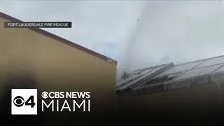 Smoke billows out from vacant Fort Lauderdale hotel