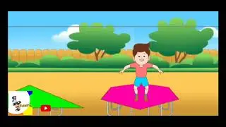 Jumping boy spring net & #fruitsname .