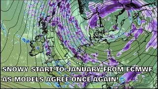 Snowy Start to January from ECMWF as Models Agree Once Again! 27th December 2025