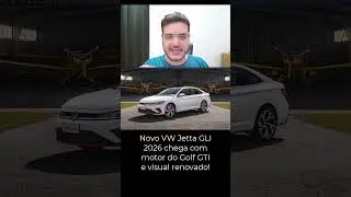 O sed&atilde; esportivo voltou! Novo Jetta GLI 2026 tem 231 cv e design in&eacute;dito! #jetta #jettagli #volks