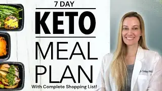 KETO DIET 7 Day Meal Plan! Including Macronutrient Breakdown & Complete Shopping List.