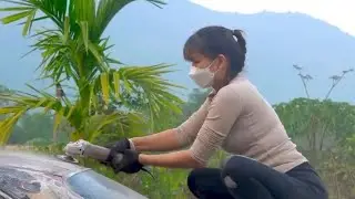 From Rust to Shine: A Complete Car Restoration TransformationGirl Repaints a Rusty Old Mazda