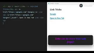 HTML Day 3 &mdash; Smart Links & Target Attributes Explained!