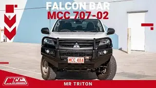 The premium Falcon front bull bar MCC707-02 on a Triton !!