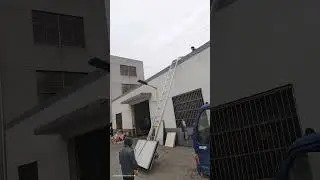 Alloy Shingle Ladder Lift Real Photos #powerlifter #solarpanellift