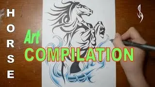 Horse Art Video Compilation - Jonathan Stephen Harris