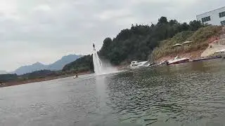 Water Flyboarding Defying Gravity in Extreme Sports