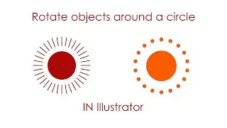 Rotate objects around a circle in illustrator