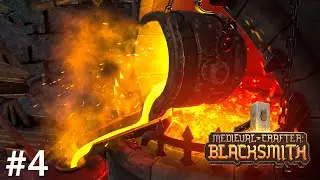 МОЩНОЕ ОРУЖИЕ ДЛЯ МОИХ ПАЦАНОВ Прохождение Medieval Crafter: Blacksmith на русском языке #4