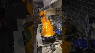 HOT CHEEKS!!!  Flaming in the kitchen with Ali!!!