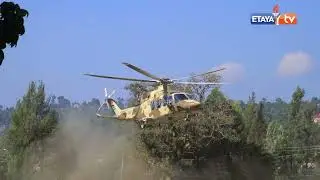 President Ruto landing at Kisii School for NYOTA Capital disbursement programme