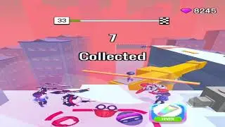 Roof Rails Level 33 - gameplay (ios android) walkthrough all levels
