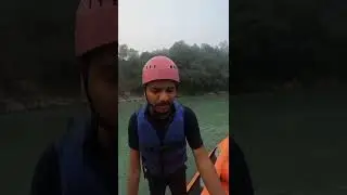 First time rafting in rishikesh with coaching friends 