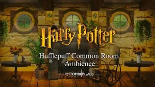 Hufflepuff Common Room Ambience | Cozy Relaxation | Harry Potter ASMR