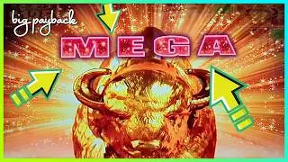 ULTRA RARE MEGA FEATURE on Buffalo Mega Stampede Slots!