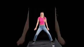 Shuffle Dance # Monica A 1 Short AI Generated