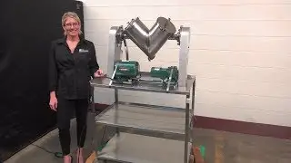 Patterson Kelly Stainless Steel Table Top Twin Shell Mixer Demonstration