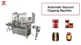 Automatic Twist Off Cap Round Jam Bottle Vacuum Capping Machine