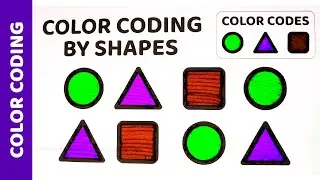 Shape Color Coding for Kids #1 | Learn Shapes & Colors | Fun Preschool Logic Game