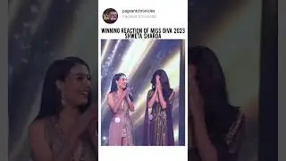 Winning Reaction of Miss Diva 2023 Shweta Sharda #shwetasharda #missdiva #missindia