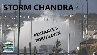 Storm Chandra | Major storm hits Penzance and Porthleven | Cornwall