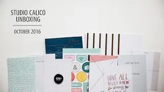 Studio Calico Documenter Kit Unboxing | October 2016