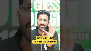 JKBOSE Passing Marks 10TH 11TH 12TH CLASS 12TH| Jkbose Guess Papers jkbose most important questions