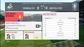FIFA 20 Swansea city vs Sheffield Wednesday
