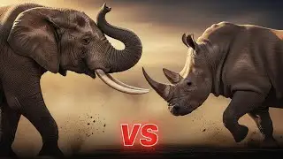 rhinoceros vs african elephant | Power Comparison | Who Would Win the Ultimate Animal Fight?&rdquo;