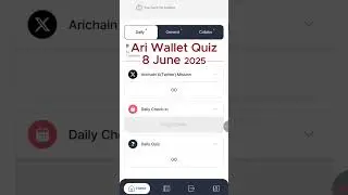 Ari Wallet Quiz 8 June | Ari Wallet Daily Quiz Today Answer | Arichain Quiz Today 8 June