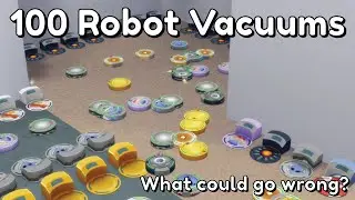 100 Robot Vacuums in The Sims 4. This is fine. 🔥🔥🔥