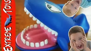 Crazy Shark Finger Chomping Game. Don't Press the Wrong Tooth!