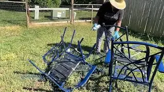 DIY|| Deck and Chair Painting|| the strength of God🔥😊❤️🙌🏼