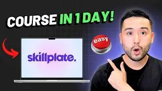 Как я использовал Skillplate для БЫСТРОГО создания и продажи курса! (Демонстрация)