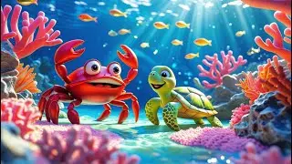 Lost Turtle&rsquo;s Big Adventure with a Grumpy Crab 🦀 | Kids Bedtime Story