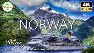 4K, Flying over Norway, Relaxing video, Healing video, Beautiful nature, Drone, Mountain, 아름다운 노르웨이,